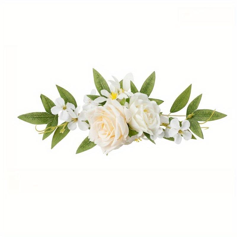 1Pc Artificial Rose Cluster Decoration Wedding Bridal Birthday Party Cake Table Flower for Outdoor Patio Garden Wedding Party Decoration