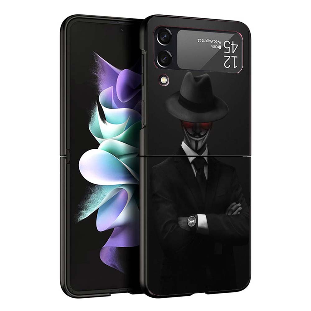 Man Suit Shirt Tie Phone Case For Samsung Galaxy Z Flip7 Flip6 5G Flip5 Flip4 Flip3 ZFlip 7 6 3 4 5 Shockproof Back Cover Galaxy