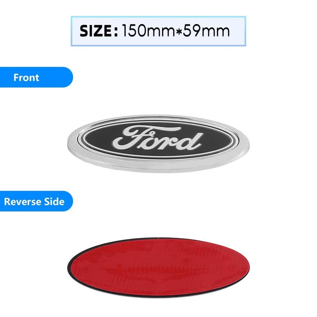 Car Rear Trunk Front Grill Sticker For Ford Grille Emblem Logo Hood Badge Focus Kuga MK7 MAX Fiesta Ranger Mondeo Mustang Escape
