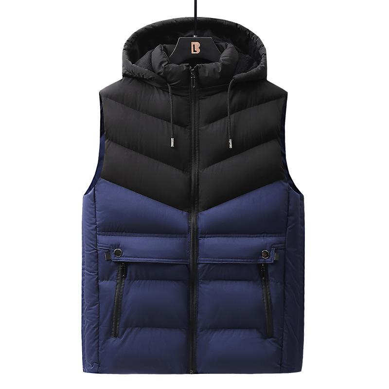 

Хлопковый жилет Мужской осенне-зимний пуховый хлопковый жилет большого размера без рукавов