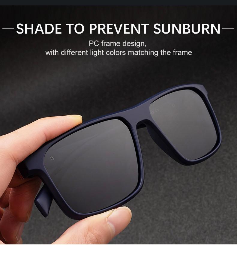 KAJILA Men's European 2025 Stylish Polarized Square Frame Sunglasses with Hinged Temples for UV Protection