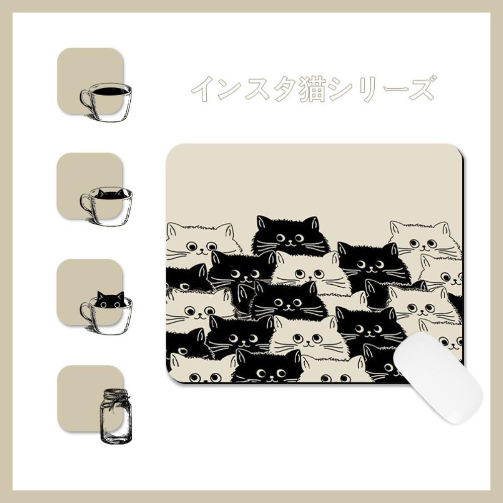 Desk Mat Waterproof Keyboard Mat Anti-Slip Cat Mouse Mat Creative Cat Mouse Pads  Girl Gifts