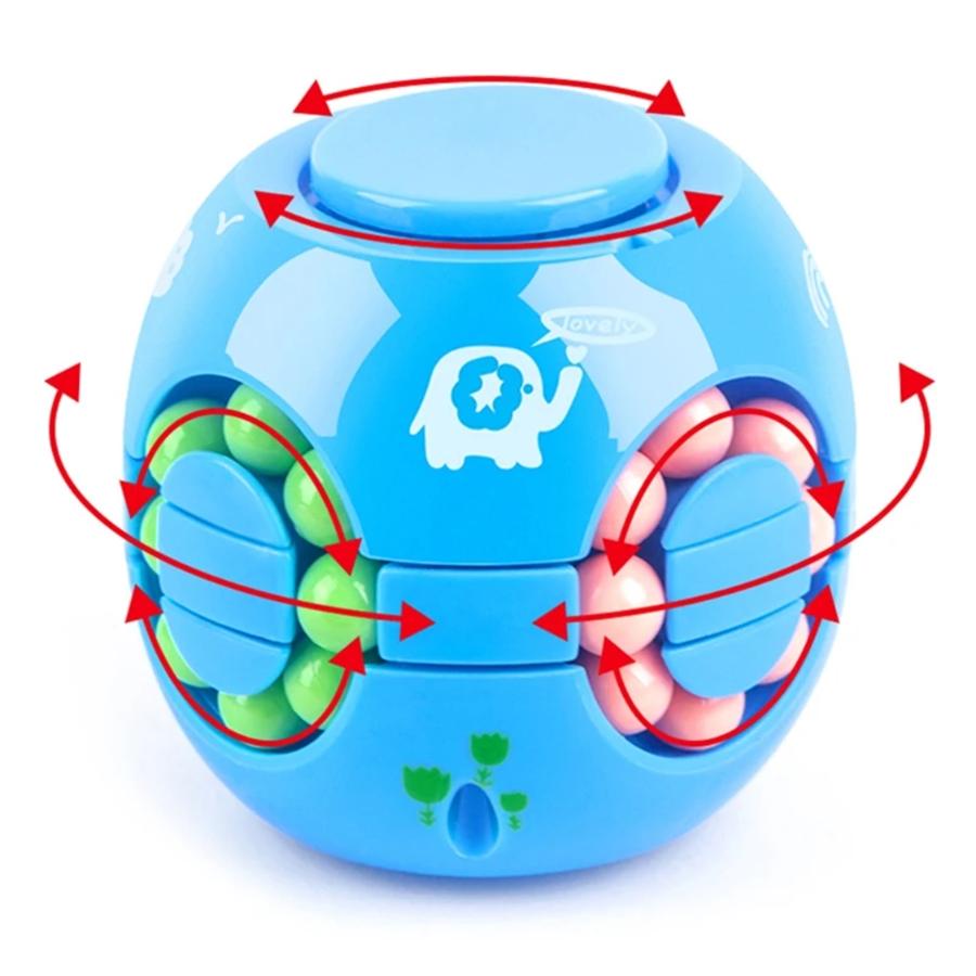 Spin Sliding Beans Puzzle Magic Beans Żyroskop Fidget Toy Spinner 3D Ball Antystresowa gra na palce dla dzieci dorosłych chłopców dziewcząt prezent