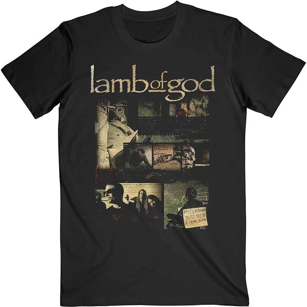 Lamb of God Album Collage (Black) T-Shirt (xx-Large) XL