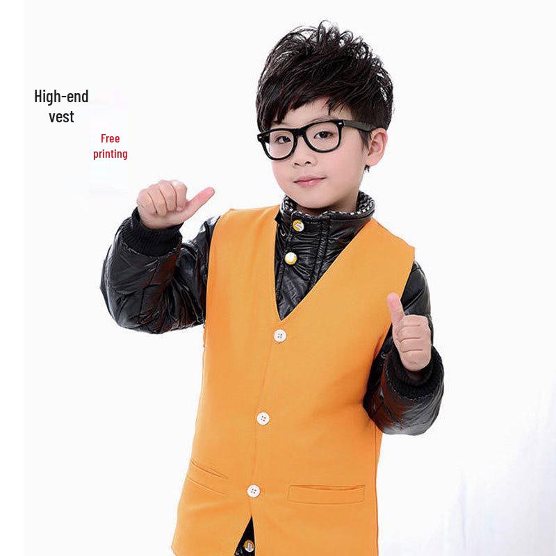 Custom Red Volunteer Vest with Logo for Adults & Children – Perfect for Activities & Public Welfare