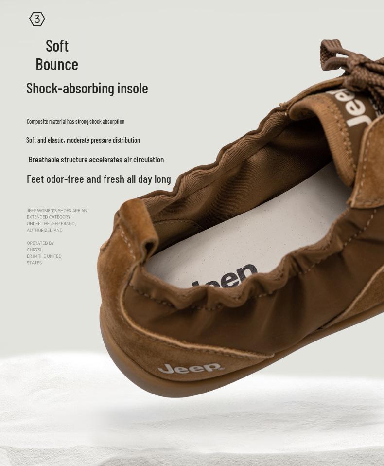 Dámské Retro Ležérní Baleríny Jeep - Letní 2025 Lehká Měkká Podrážka Univerzální Boty