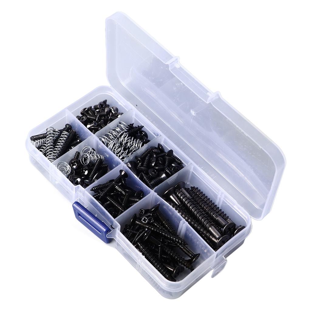 Gitarrenschrauben-Set Brückenschraube Federsortiment Metallinstrumentenzubehör für Reparatur Wartung