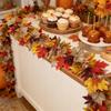 Artificial Maple Leaf Garland 175cm Realistic Decorative Vine for Indoor Outdoor Wall Door Window Table Event Display