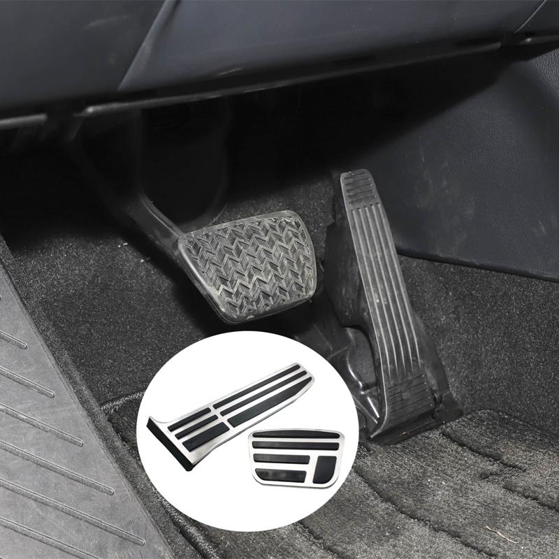 For Lexus LM350h 500h Toyota Alphard AH40 2024 2025 Stainless Steel Accelerator Pedal Anti-Slip Sleeve Brake Cover Pad Car Parts