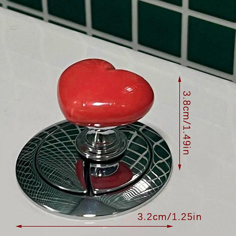 WC Tlačítko Srdce Tlačítko Nádržka Tlačítkový Spínač Nástroj pro Manikúrní Salon Dekor Koupelny Tlačítko pro Tlakové Splachování Vody