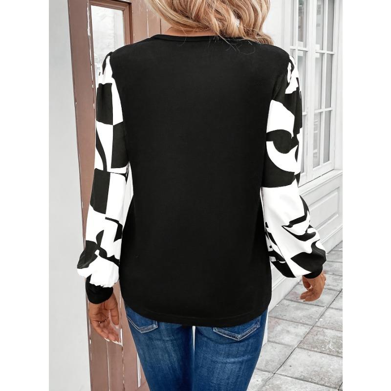 

Женский свободный повседневный топ большого размера на осень и зиму XXL чёрный