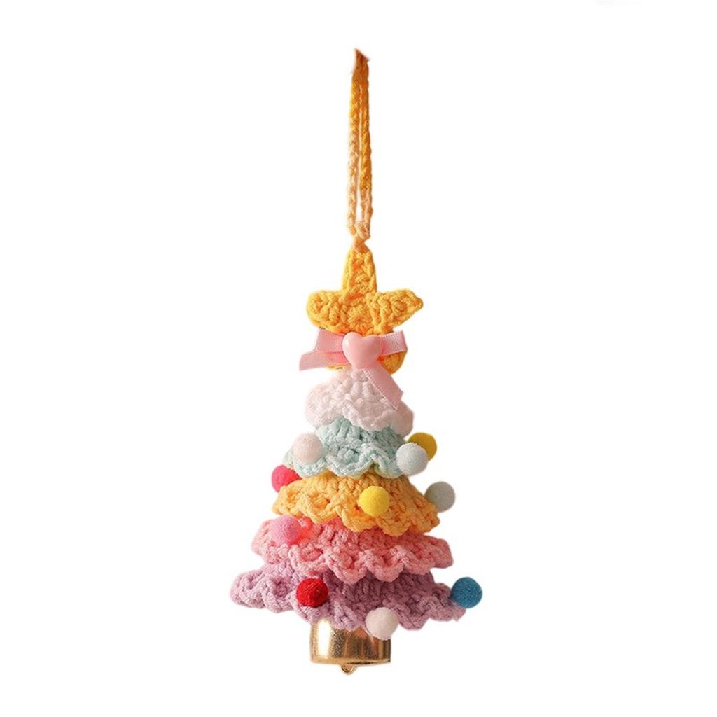 Christmas Tree, Creative Swinging Ornaments, Hand Woven Cotton Yarn Ornaments