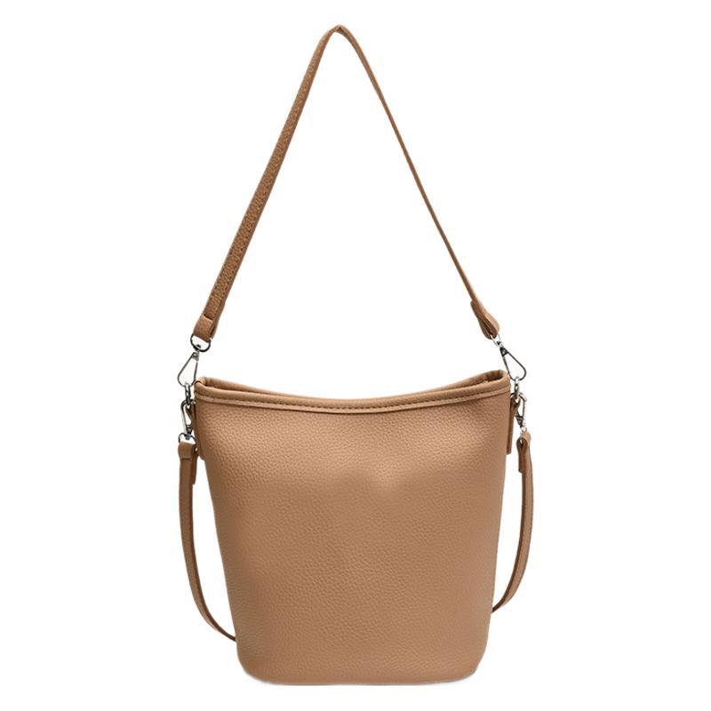 2025 New Senmeng Trend Handbag Women's Bucket Bag Niche Design One Shoulder Crossbody Textured Chain Bag