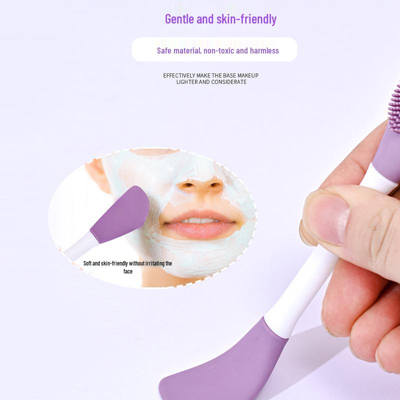 Dvouhlavý silikonový štětec na obličejovou masku a čištění