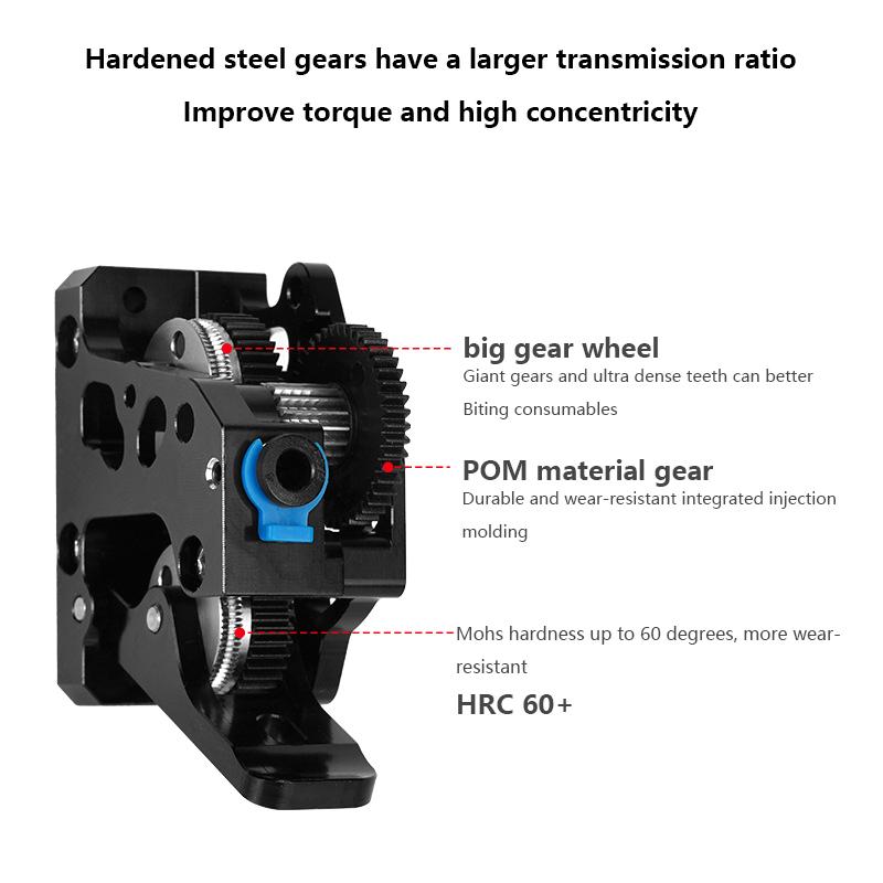 Sert Çelik Redüksiyon Dişlisi Yüksek Hızlı Motor Cr10 Cr-10S Ender3 V2 Hgx Lite Ekstruder Çift Dişli Ekstruder