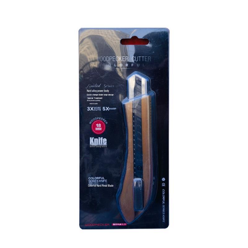 Woodpecker FD-788 Iridescent Craft Knife: Versatile Metal Blade for Cutting Paper, Wallpaper, Household, Office, and Industrial Use.