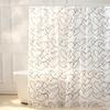 Heart Print Waterproof PEVA Shower Curtain, Anti-Mold Plastic Partition for Bathroom