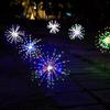 LED Solar Firework Dandelion Lights - Colorful, Waterproof, Copper Wire String Lights for Outdoor Use