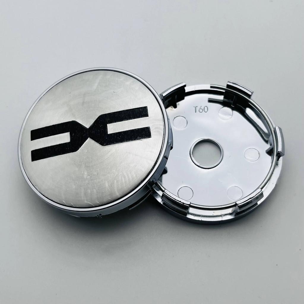 4 pièces 3D 60mm Cache-moyeu de roue de voiture avec logo EMBLEME Autocollant Jante Cache-moyeu Style de voiture Accessoires automobiles pour DACIA Spring Duster