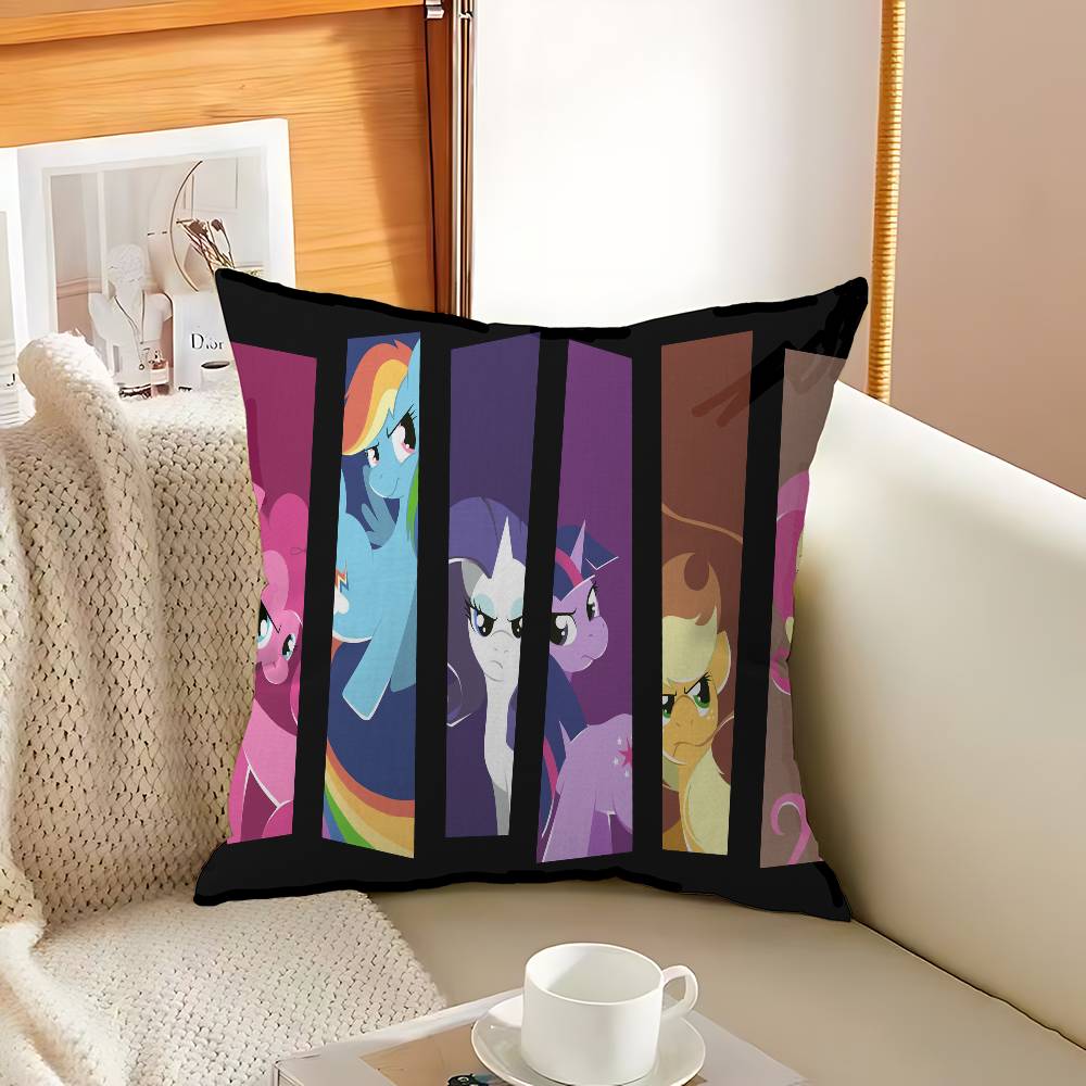 

Cartoon Little Unicorns Cute P-pony Pillow Gifts Home Office Furnishings Bedroom Sofa Car Cushion Cover case 45x45cm 12x12Inch