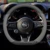Leather Car Steering Wheel PC Cover For Alfa Romeo Tonale 2019-2025 Covers For Covers Auto interior Alfa Romeo Tonale Accessories
