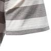 AIOPESON 2025 New Summer Striped V Neck Cotton Polo Shirts for Men Breathable Short Sleeve Casual Men's T Shirts