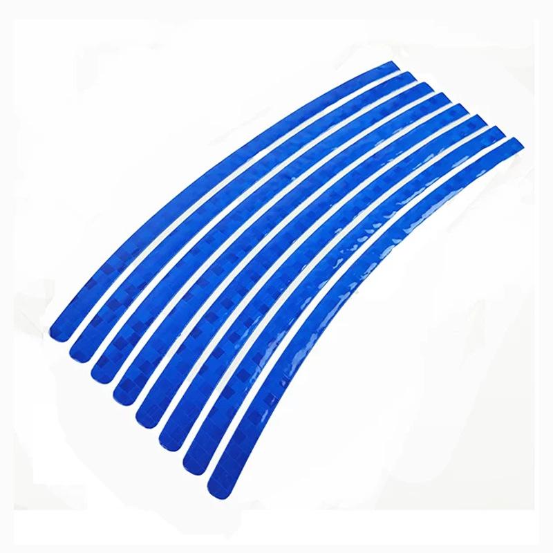 Bicycle Wheel Reflective Stickers Colorful Fluorescent Rim Decals Safety Strips Bike Tire Cycling Night Ride Decor Accessories