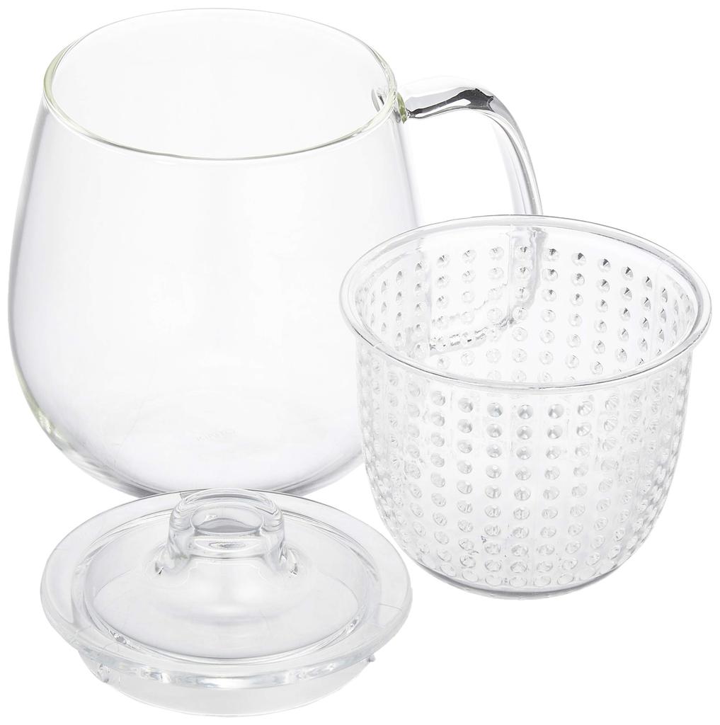 KINTO UNITEA Unimug, 450ml, Clear, Heat-Resistant Glass, 22912