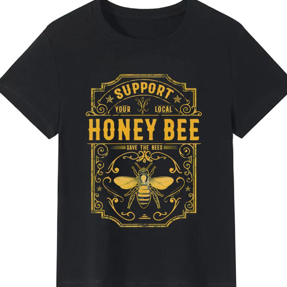 Camisetas Gráficas de Abejas y Panales Lindos Juegos de Palabras Florales Acuarela y Diseños Retro para Amantes de la Naturaleza y las Abejas