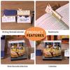 Time Piece Calendar 2026 Desk Calendar With Led Light 3D Tear-Away Calendar Paper Carving Art Memo Pad Notepad Gift Christmas