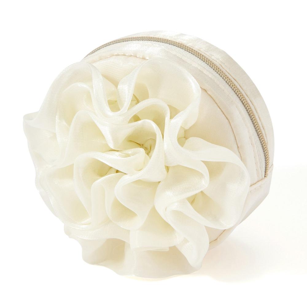 Франк Франк Япония Органза Цветок Мини-кошелек Слоновая кость