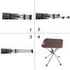 KVASS Outdoor Folding Weight Stainless Ultra with Storage Ideal for and Brown Chair, Compact, 80-100kg Capacity, Steel, Lightweight, Bag, Camping,