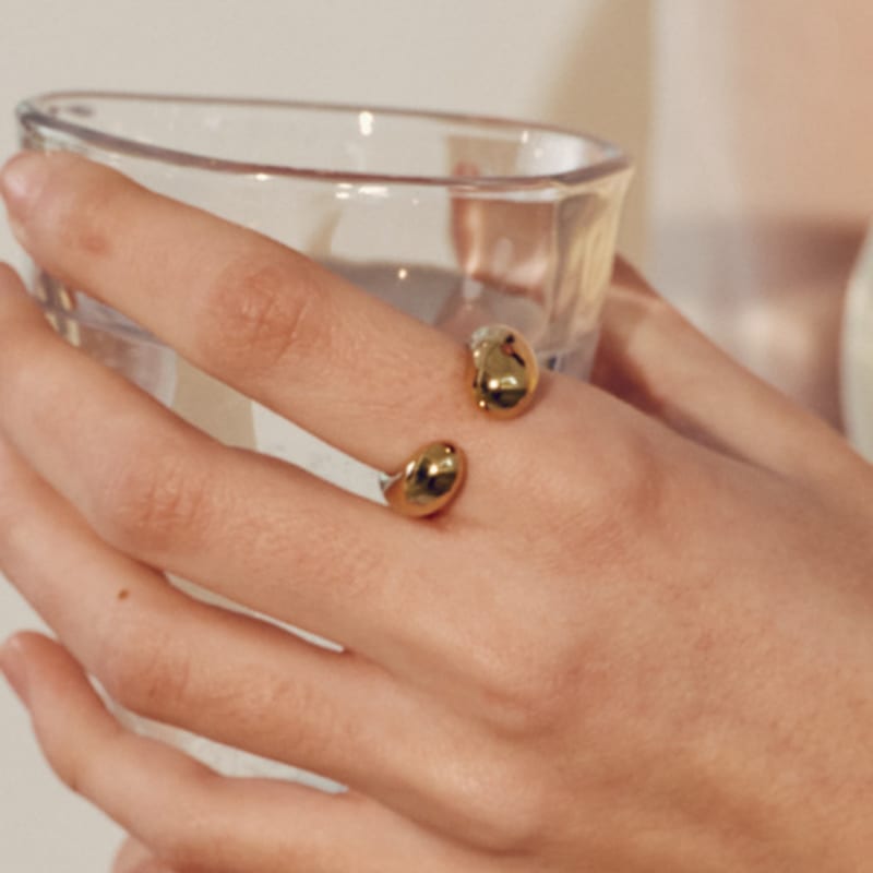 Kinda PI Waterdrop Open Ring