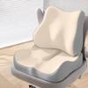 Memory Foam Lumbar Cushion Set: Ergonomic Office Chair and Student Seat Mat