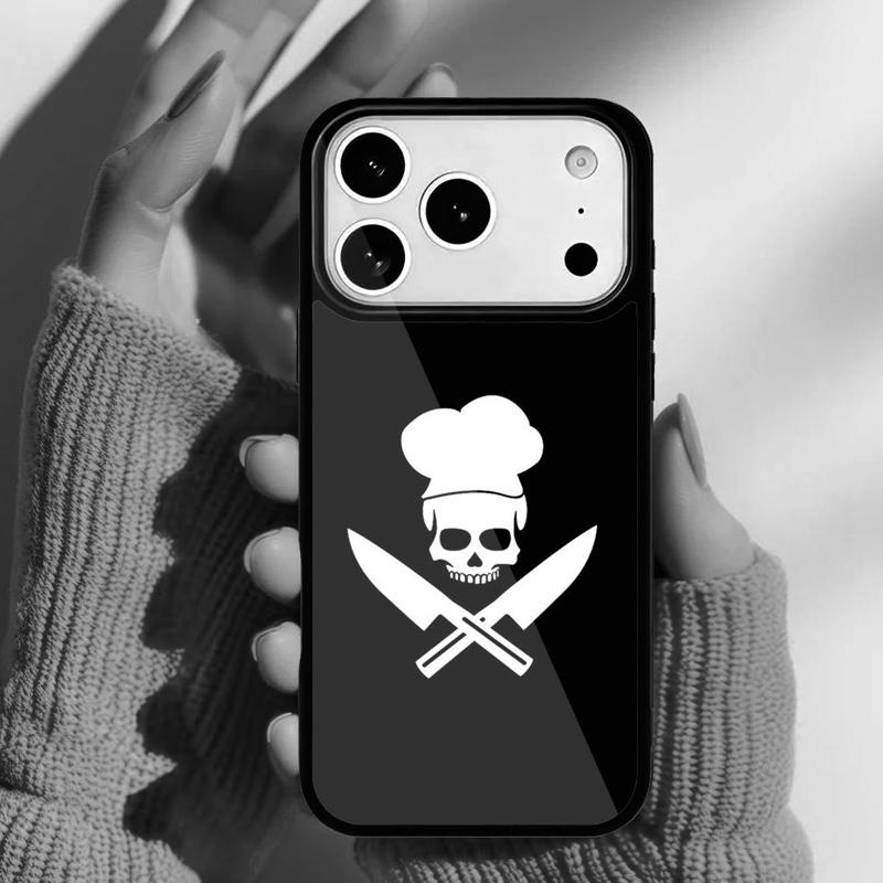 Cooking Chef Knives Soft Phone Case for iPhone 17 16 15 14 13 Pro Max Back Cover for 12 11 Pro Coque