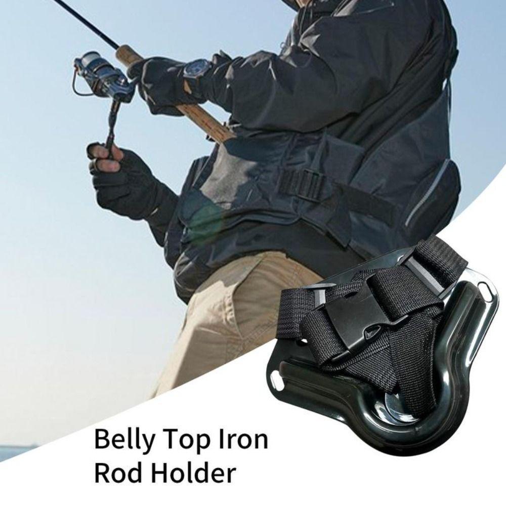 Belly Pole Fish Rod Holder ABS Material Fishing Waist Belt Fishing Fighting Belt Outdoor Sports