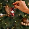 Store Window Christmas Displays 12/24/36Pcs Wooden Nutcracker Gnome Ornament Set for Tree, Retro Hanging Decorations Party Home Decor, Reusable