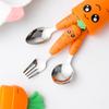 Unique Fork Head Passivation Dining Easy To Grip Portable Kids Eating Tableware for Baby