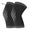 Comfortable Knee Braces 1 Pair Compression Sleeves with Fastener Tape Soft Breathable Support Leg Warmers