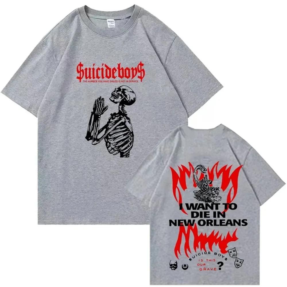 Rapper Suicideboys Suicide T Shirt Men Women Fashion T-shirt Kids Hip Hop Tops Tee Suicideboys Camiseta Hombre Boy Tshirt 4XL