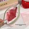 INS Pencil Case Strawberry Shape Large Capacity Stationery Pouch Standing Stationery Organizer School Office