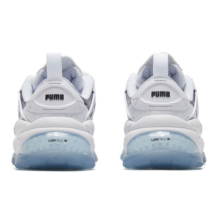 Puma Lqdcell Omega Iridescent Low Top Training Shoes Unisex Sneakers White 371463-02