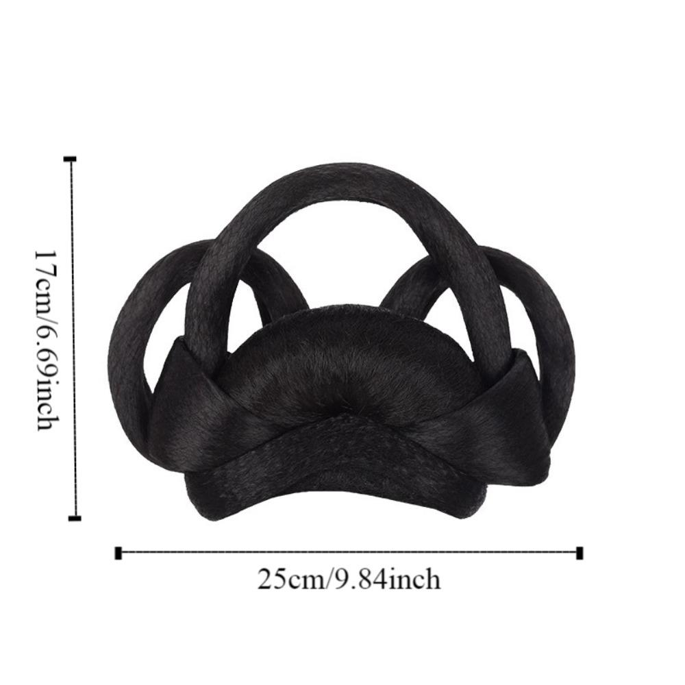 Kopfschmuck Antik Haarknoten Vintage Chinesisch Antiker Chignon Retro Hanfu Perücke Stirnband Täglich