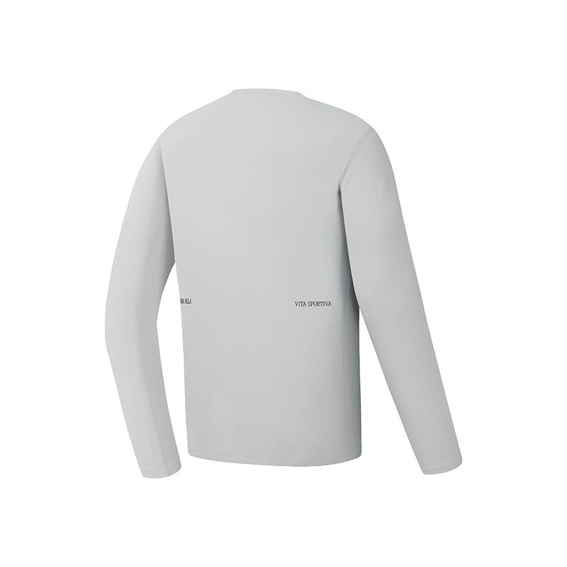 Men's FILA T-Shirts Men's Sky Cloud Gray Crew Neck Moderate Other