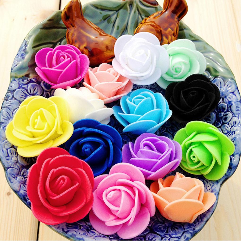 500x Beautiful And Realistic Flower Arrangements Effortlessly PE Foam Rose Head Artificial Flower