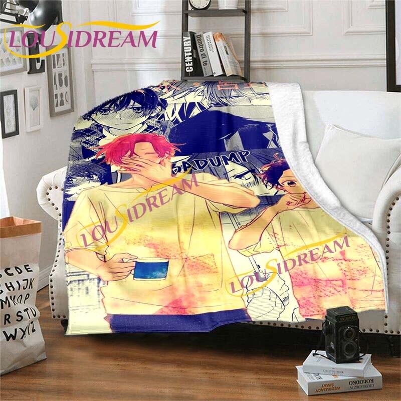 Coperte di flanella Sasaki e Miyano Coperta da tiro anime per letto Soggiorno Divano Campus Coperte per cartoni animati Coperta d'amore omosessuale