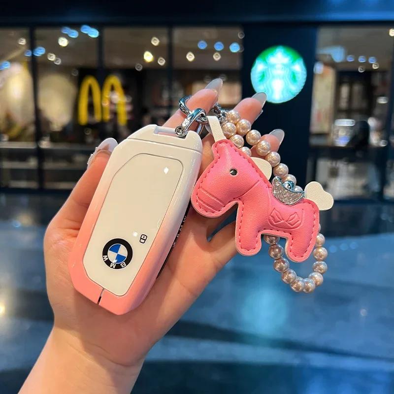 Remote Car Key Cover Keychain Key Case For BMW X1 X3 X4 X5 X6 Series 1 2 3 5 7 G20 G02 G05 G31 G23 F34 F15 F40 IX3 xs9