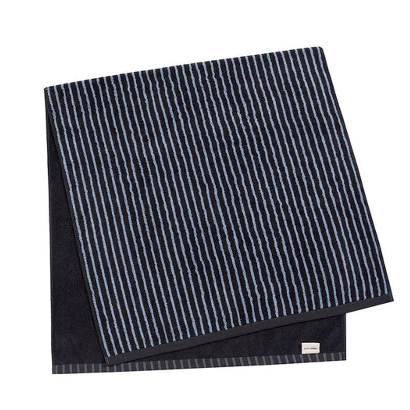 Nau Orchid Stripe Beach Towel Dark Gray