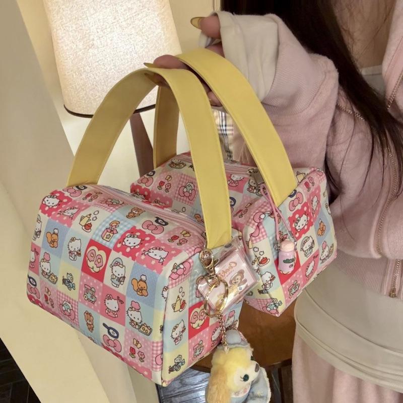 Cartoon Cat 3D Makeup Toiletry Bag - Large Capacity Travel Organizer for Women