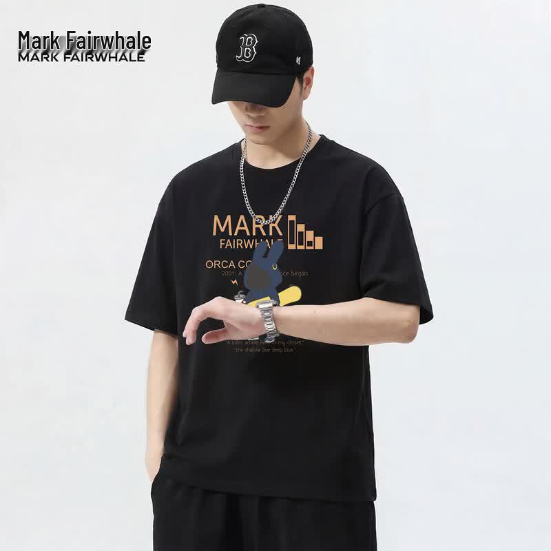 Mark Fairwhale Men's 100% Cotton Short Sleeve T-Shirt